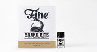 Fine Snake Bite sample card and vial