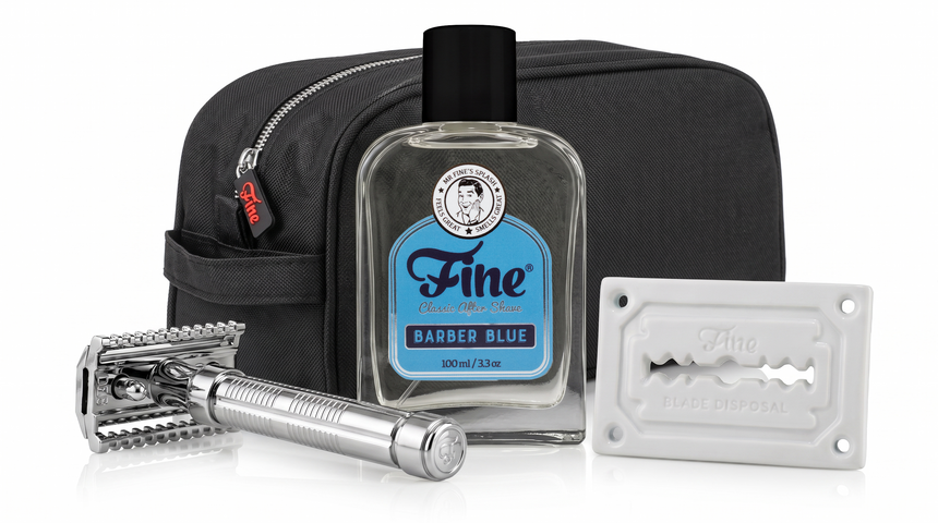 The Fine Shave Kit — Barber Blue