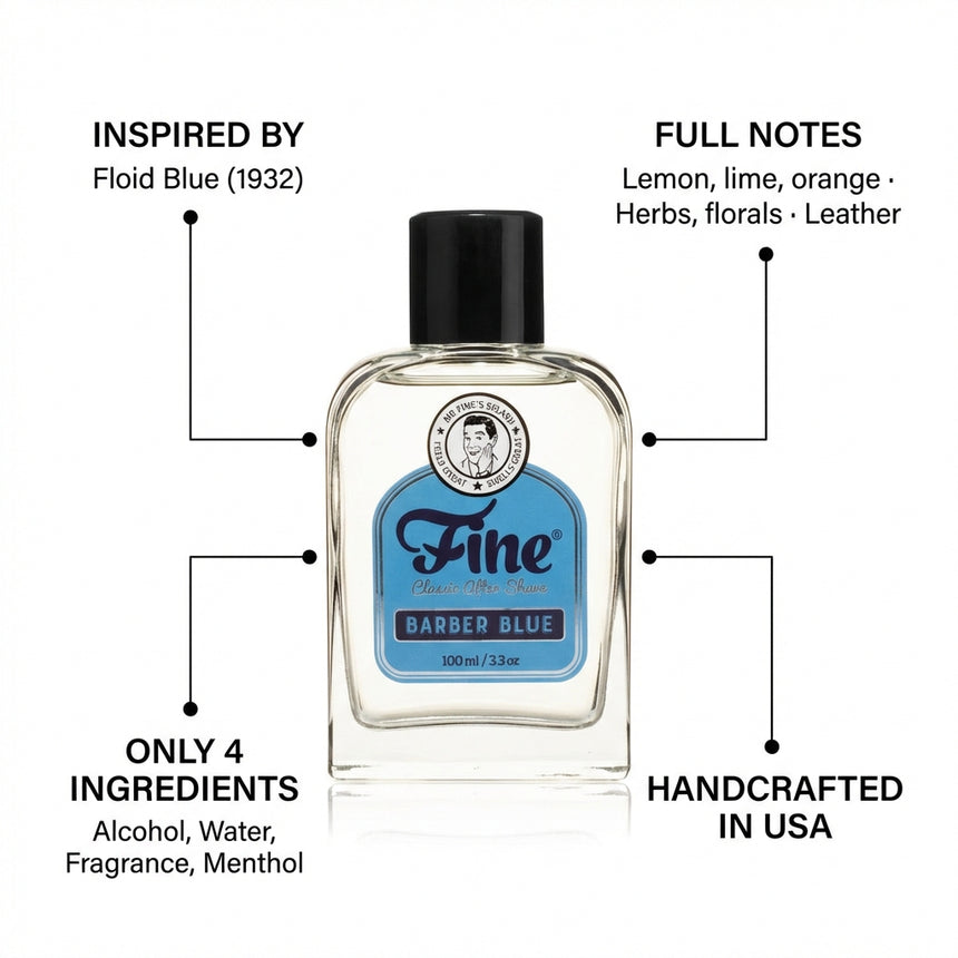 Fine Barber Blue Aftershave